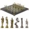 Шахматы подарочные "Греко-Римская война" 32х32 см змеевик