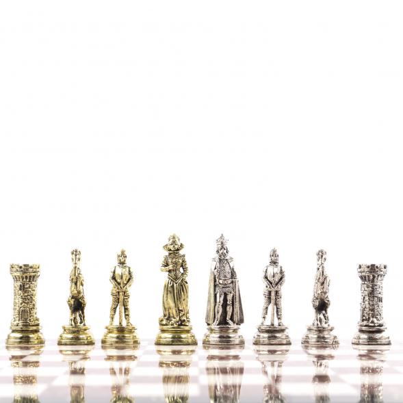 Сувенирные шахматы &amp;quot;Средневековые рыцари&amp;quot; доска 44х44 см мрамор лемезит 121406