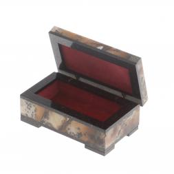 Шкатулка из мохового агата 8,5х5х3,5 см