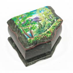 Шкатулка с рисунками "Лето" 11х9,5х7 см