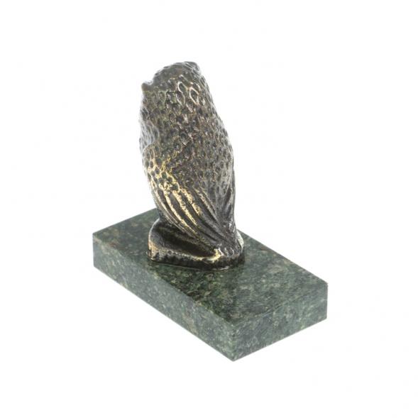 Статуэтка &amp;quot;Филин&amp;quot; из бронзы и змеевика 117946