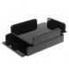 Лоток для бумаг А4 двухъярусный черный обсидиан 127283