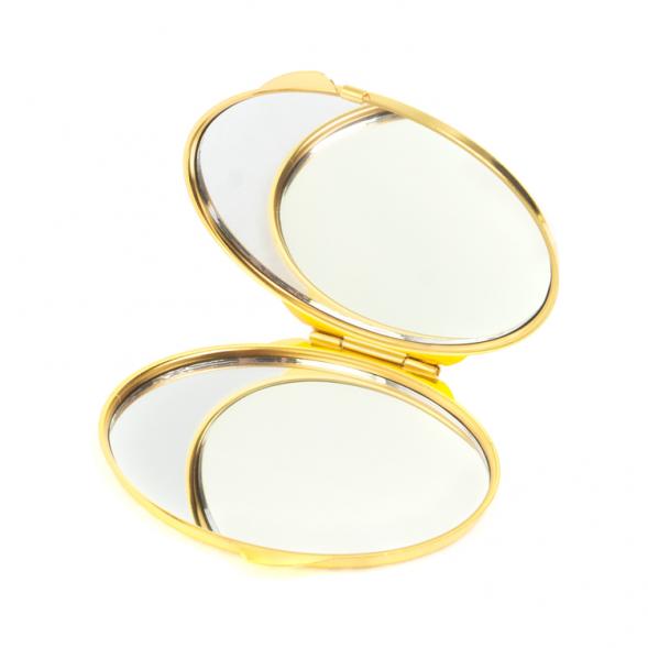 Зеркальце овальное из тигрового глаза цвет золото 127363