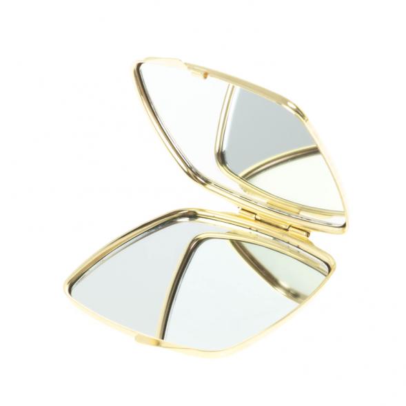 Зеркальце карманное складное из нефрита цвет золото 128062