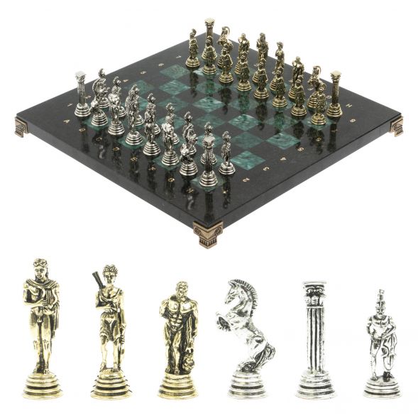 Шахматы &amp;quot;Греко-Римская война&amp;quot; 32х32 см из змеевика 128223