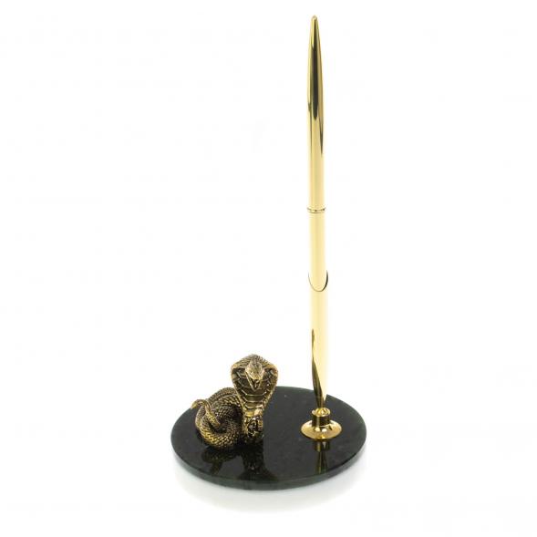 Сувенир «Кобра» с ручкой на нефрите 128756