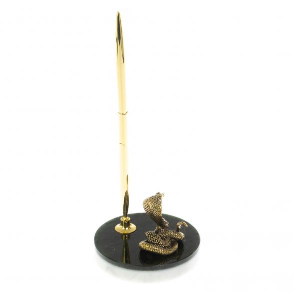 Сувенир «Кобра» с ручкой на нефрите 128756