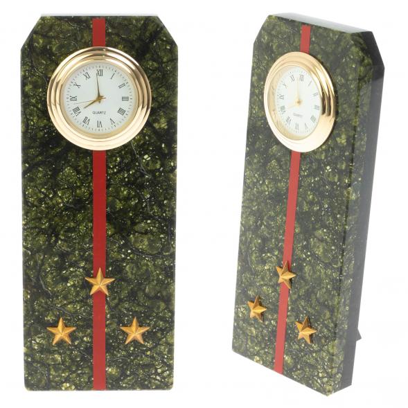 Часы подарочные &amp;quot;Погон старший лейтенант ВС&amp;quot; серпентинит 128832