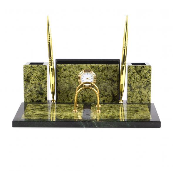 Письменный набор &amp;quot;Советник&amp;quot; из змеевика 120925