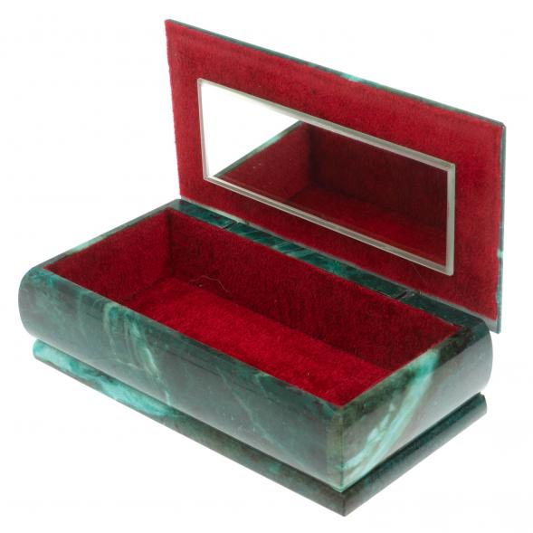 Шкатулка &amp;quot;Купюра&amp;quot; из змеевика с зеркалом 129757