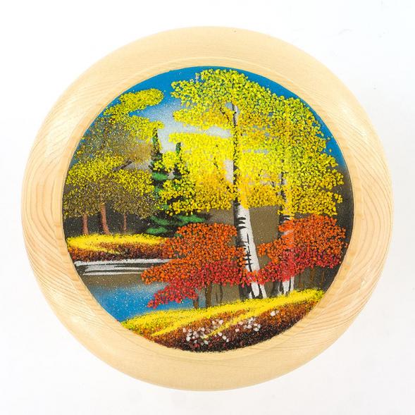 Тарелка декоративная &amp;quot;Осень&amp;quot; 20 см каменная крошка 111114