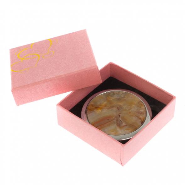 Карманное зеркальце шайтанский переливт цвет серебро 123262