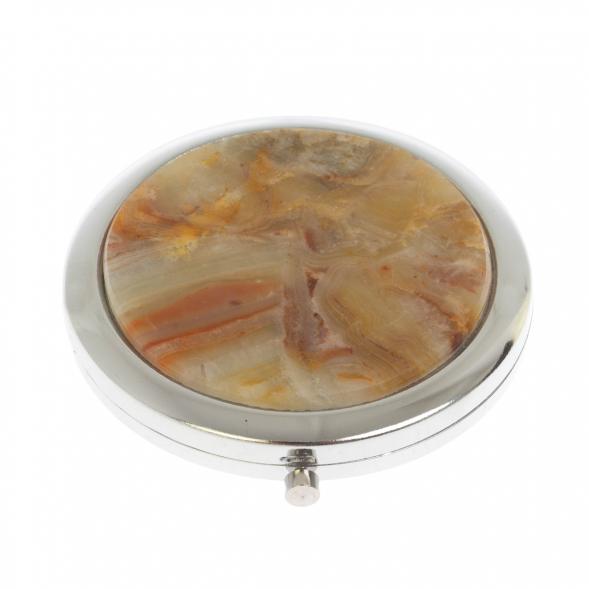 Карманное зеркальце шайтанский переливт цвет серебро 123262