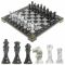 Шахматы с гравировкой "Турнирные" доска 36х36 см змеевик мрамор