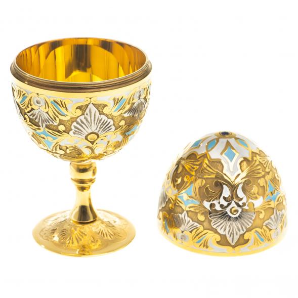 Сувенир яйцо 2 рюмки &amp;quot;Подарочное&amp;quot; с эмалью 40 мл Златоуст 123982