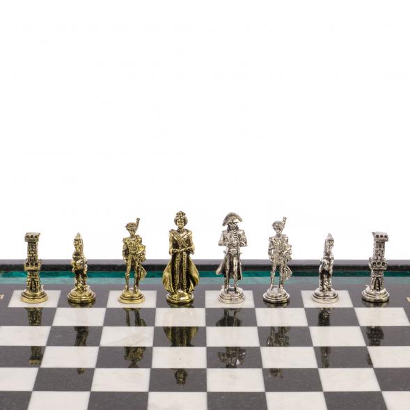 Шахматы &amp;quot;Отечественная война 1812 г. &amp;quot; доска 47х47 см фигуры металлические 125997