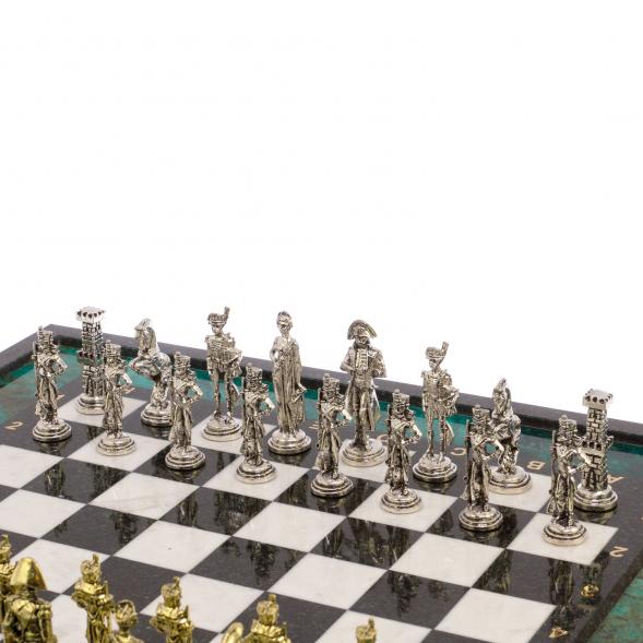 Шахматы &amp;quot;Отечественная война 1812 г. &amp;quot; доска 47х47 см фигуры металлические 125997