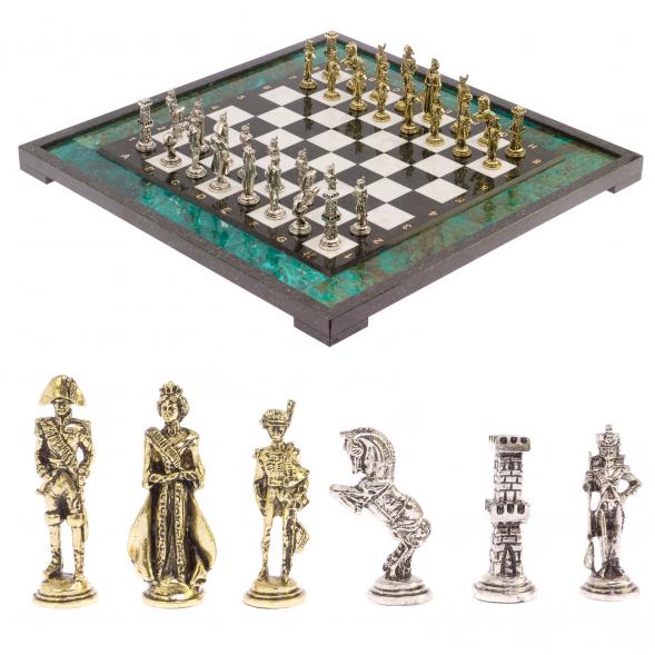 Шахматы &amp;quot;Отечественная война 1812 г. &amp;quot; доска 47х47 см фигуры металлические 125997