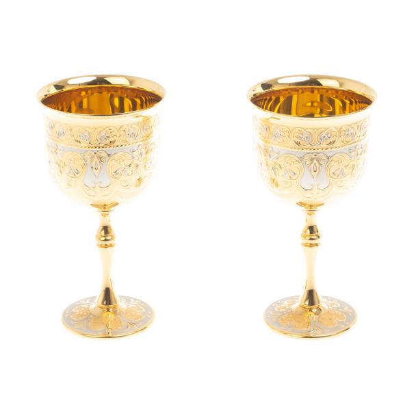 Набор бокалов на подносе &amp;quot;Праздничные&amp;quot; Златоуст 127042