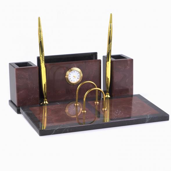 Письменный прибор &amp;quot;Советник&amp;quot; из лемезита 120926