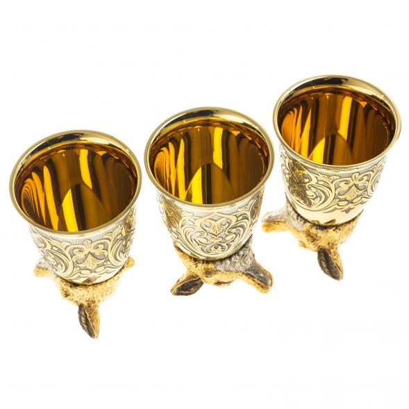 Стопки перевертыши &amp;quot;Лиса&amp;quot; 70 мл 3 шт Златоуст 123643