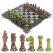 Шахматы с гравировкой "Турнирные" доска 36х36 см змеевик лемезит