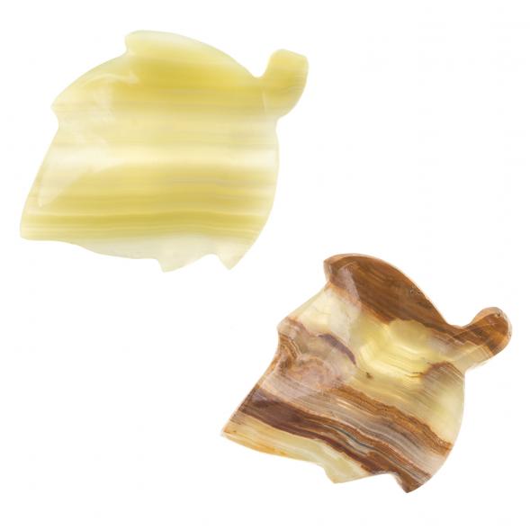 Пепельница &amp;quot;Лист&amp;quot; из оникса 8х10,5х1,5 см (3) 123898