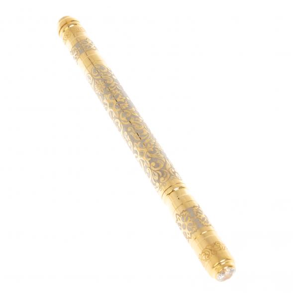 Подарочная ручка с белым фианитом Златоуст 123983