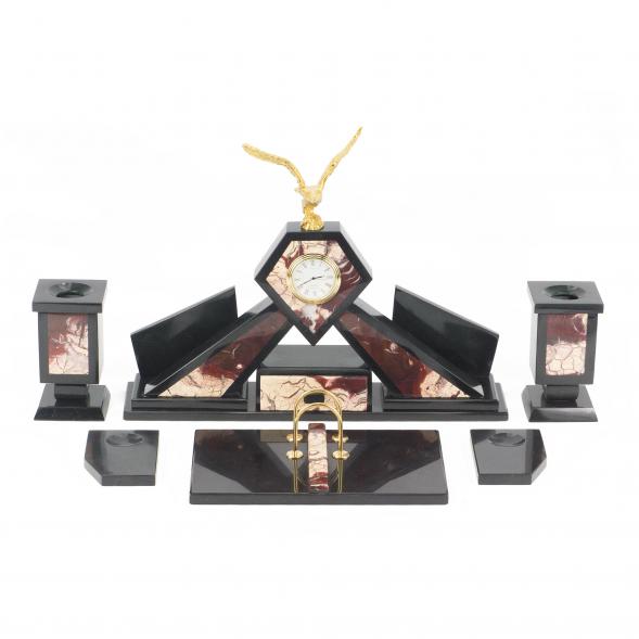 Настольный набор из яшмы &amp;quot;Орел&amp;quot; 114014