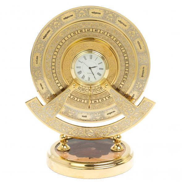 Часы «Вечный календарь» из яшмы, Златоуст