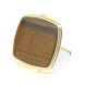 Зеркальце карманное складное из тигрового глаза цвет золото 127365