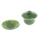 Гайвань из камня нефрит на блюдце 127836