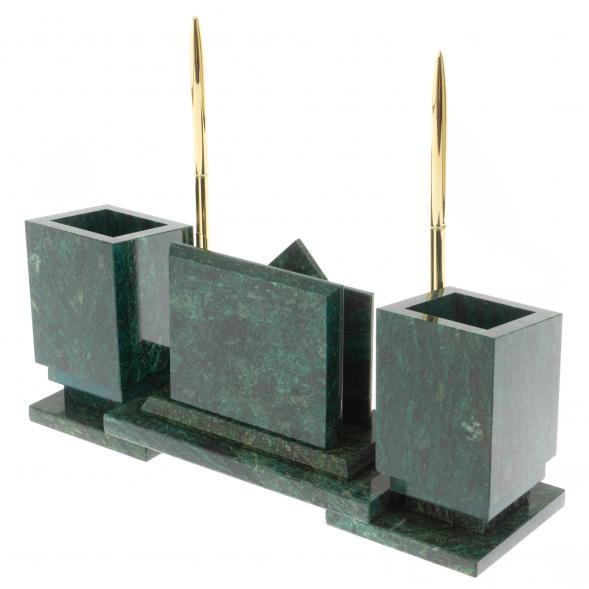 Настольный набор &amp;quot;Офисный&amp;quot; змеевик 113296