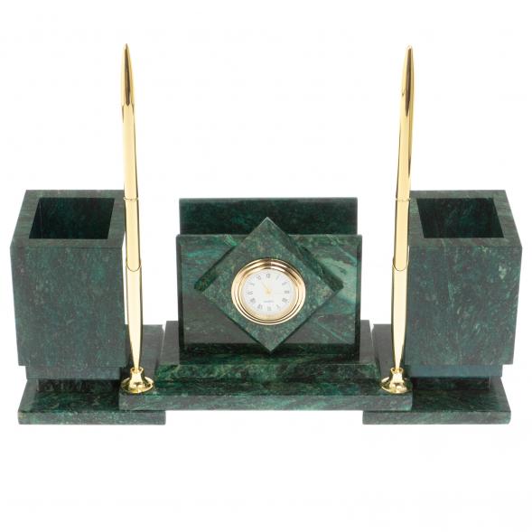 Настольный набор &amp;quot;Офисный&amp;quot; змеевик 113296