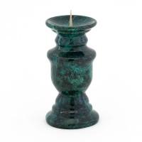 Подсвечник круглый малый змеевик 113386