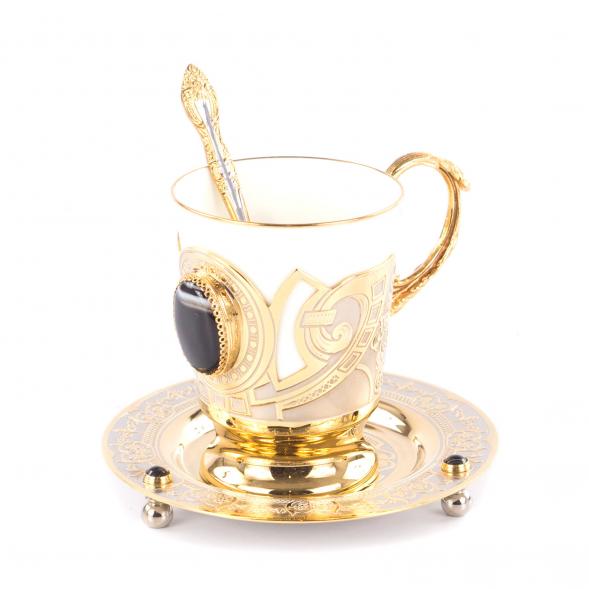 Кофейная пара из фарфора &amp;quot;Агат&amp;quot; 170 мл Златоуст 116108