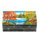 Шкатулка &amp;quot;Купюра. Осень&amp;quot; из шабровского змеевика 18х9,5х7 см 127682