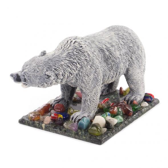 Сувенир &amp;quot;Медведь рычит&amp;quot; из мрамолита 119816