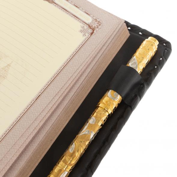 Подарочный набор &amp;quot;Держава&amp;quot; ежедневник А6 и ручка с гравюрой Златоуст 122392