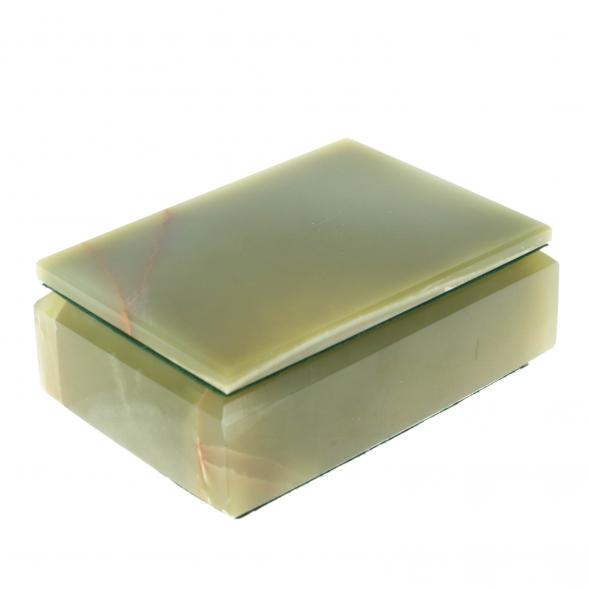 Шкатулка прямоугольная из оникса 12,5х9х5 см (3,5х5) 123900