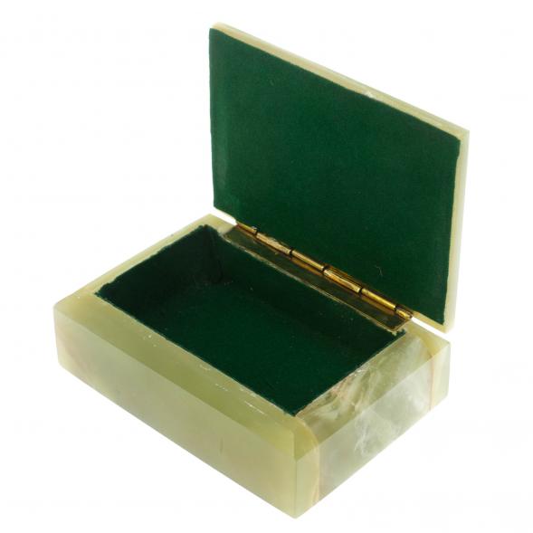 Шкатулка прямоугольная из оникса 12,5х9х5 см (3,5х5) 123900