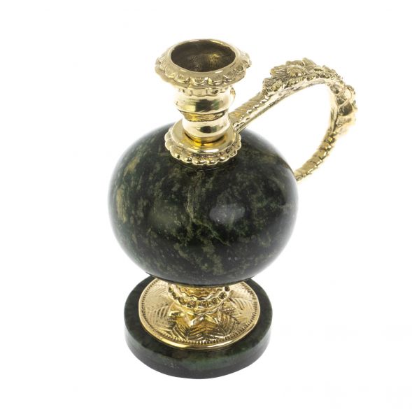 Подсвечник из бронзы с ручкой 128759