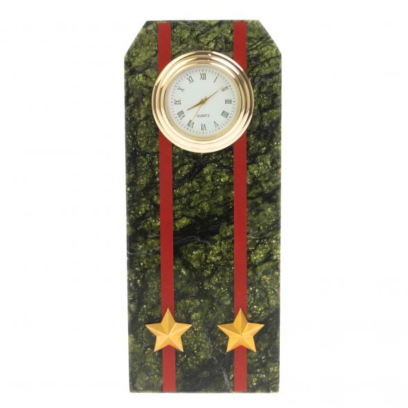 Часы подарочные &amp;quot;Погон подполковник ВС&amp;quot; серпентинит 128835