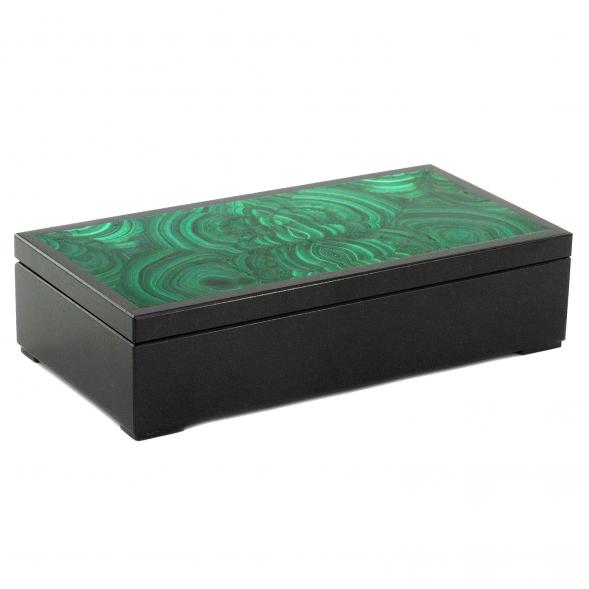 Шкатулка для денег &amp;quot;Купюра&amp;quot; из малахита 18х9х4,5 см 120484