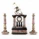 Каминные часы из бронзы с подсвечниками &amp;quot;Святой Георгий&amp;quot; 115003