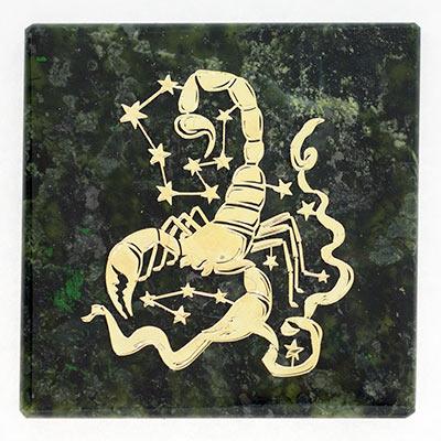 Магнит знак зодиака &amp;quot;Скорпион&amp;quot; змеевик 116032