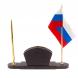 Визитница с гербом и флагом России офиокальцит 125221