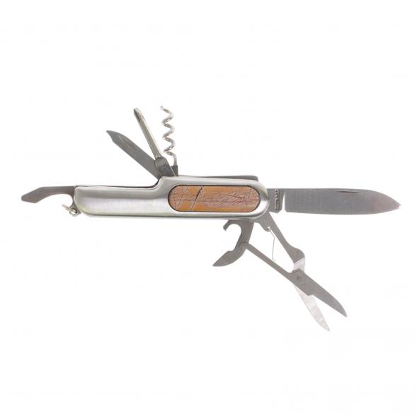 Нож мультитул складной 7 в 1 с камнем яшма 126738