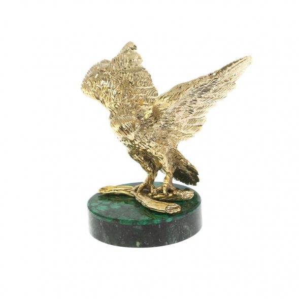 Бронзовая статуэтка &amp;quot;Кречет&amp;quot; на малахите 128760