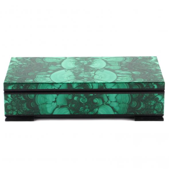 Шкатулка для хранения денег &amp;quot;Купюра&amp;quot; камень малахит 18,5х9,5х5 см 120485